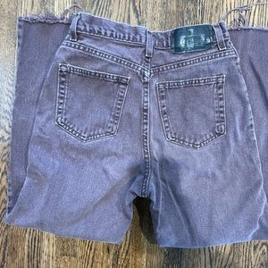 faded glory high waisted size 8 jeans straight leg purple.